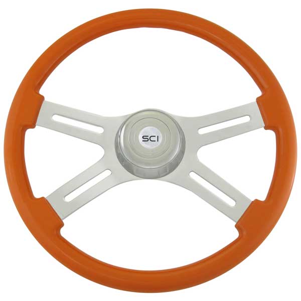 4 Spoke Painted Wood Steering Wheels 18"