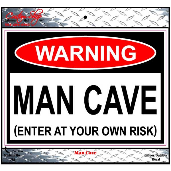 Man Cave Decal