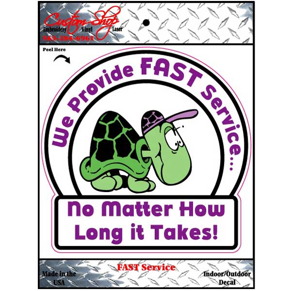 Fast Service Decal