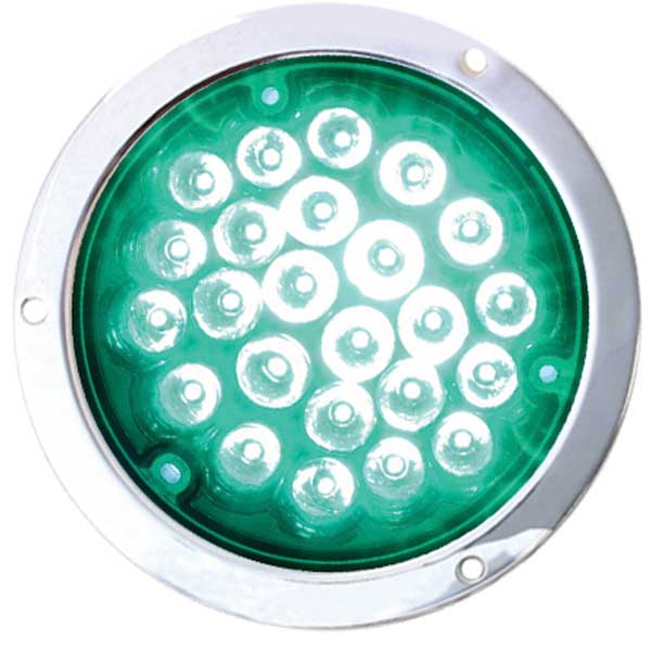 4" Round Pearl LED Load Light 1157 Plug with Housing