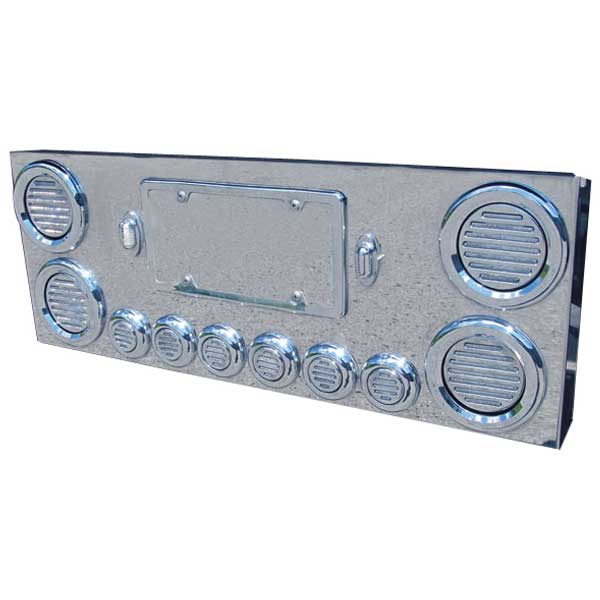 SS Rear Center Panel with 4" and 2" Flatline LED