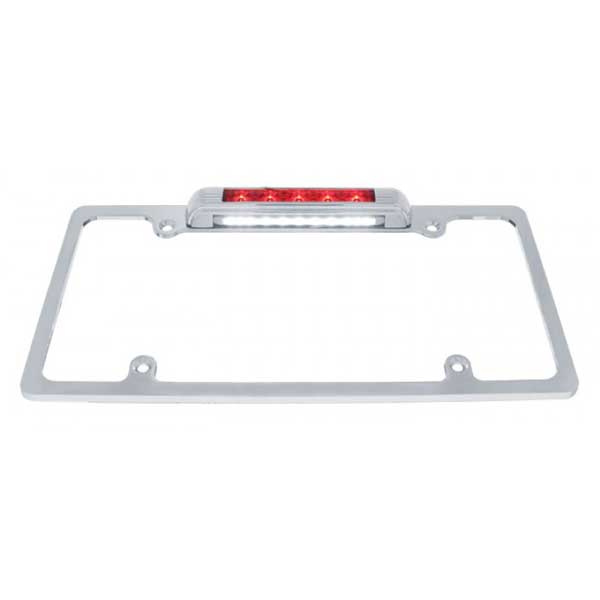 License Plate Frame with Red and White LEDs