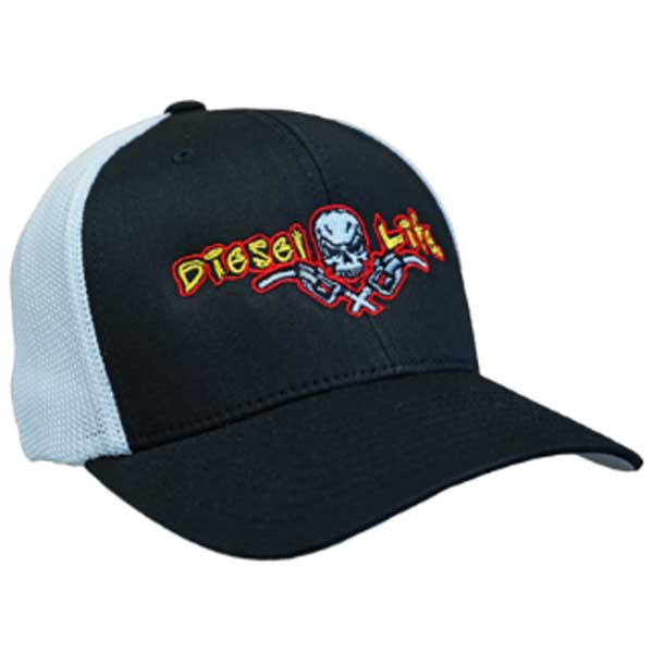 Diesel Life Black/Red/Yellow Flex Fit Trucker Hat