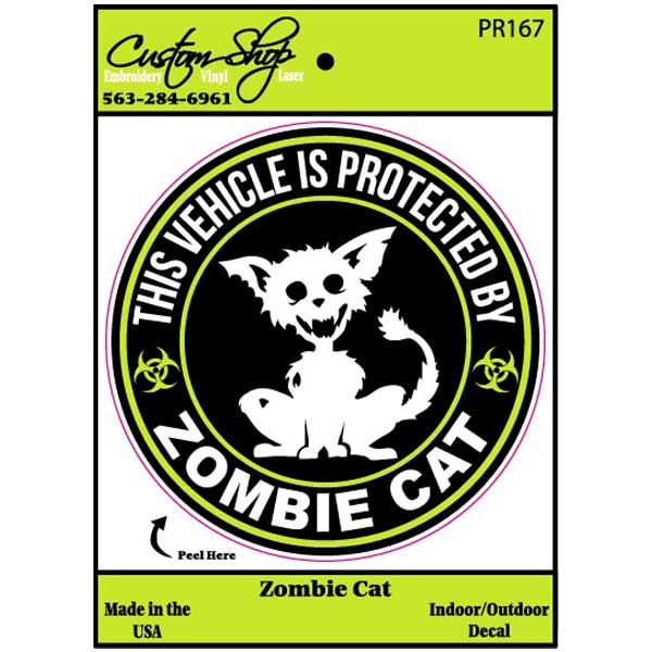 Zombie Cat Decal