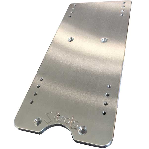 8-Inch Billet Aluminum Seat Base Adapter Plate for Peterbilt 379, 386, 389