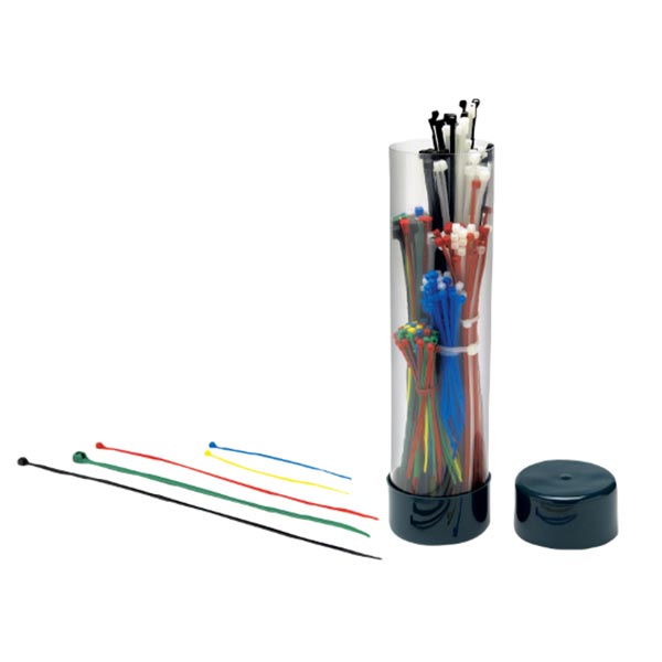 Colored Cable Tie Assortment 250 Piece