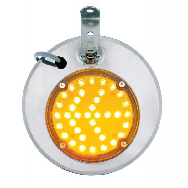 8.5" Convex Mirror with Turn Signal LED