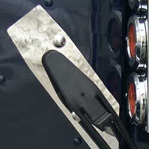 Peterbilt Hood Latch Guard with Dimple