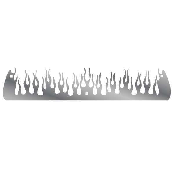 SS Flame Mud Flap Weights w/Back Plate 4"x24" (PR)