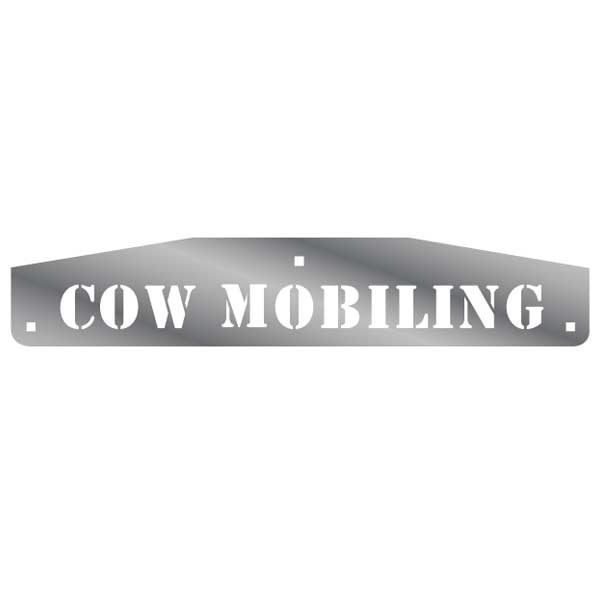 SS Cow Mobiling Mud Flap Weights w/Back Plates