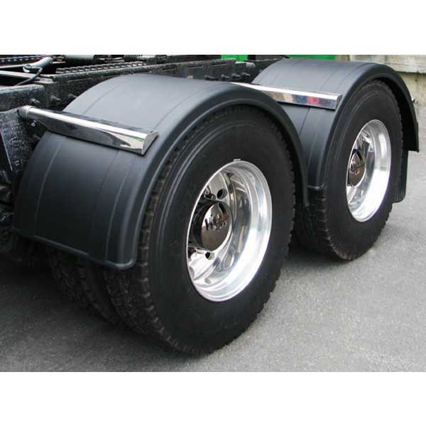 76" Black Poly Single Axle Fenders