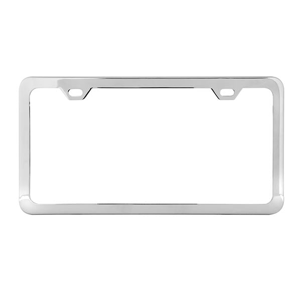 Stainless Steel 2-Hole License Plate Frame