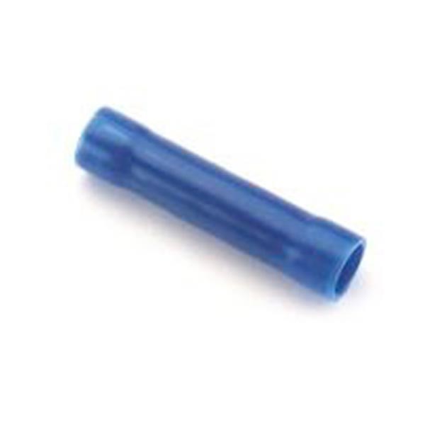 16-14 Gauge Blue Vinyl Butt Connectors 50PK