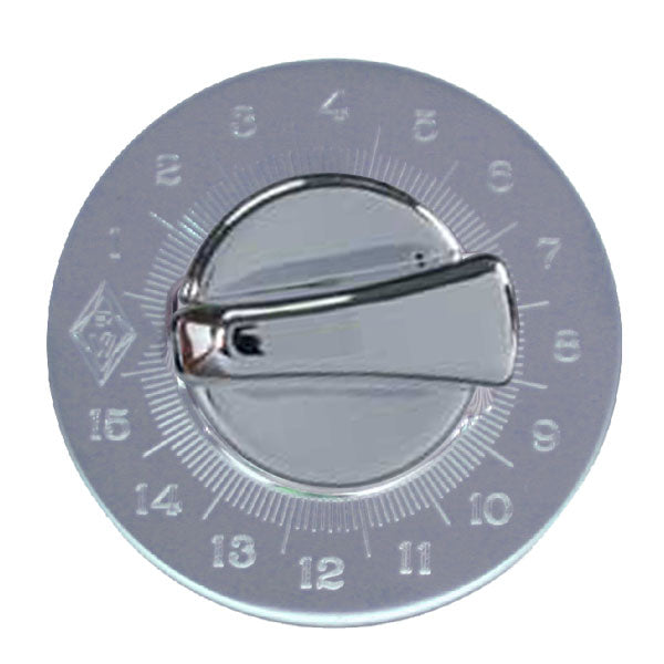Chrome Engine Timer Knob and Stainless Steel Plate