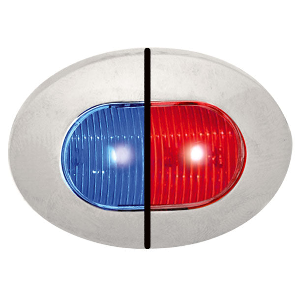 Dual Revolution Oval Mini Button LED Light