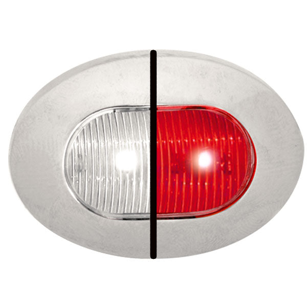 Dual Revolution Oval Mini Button LED Light