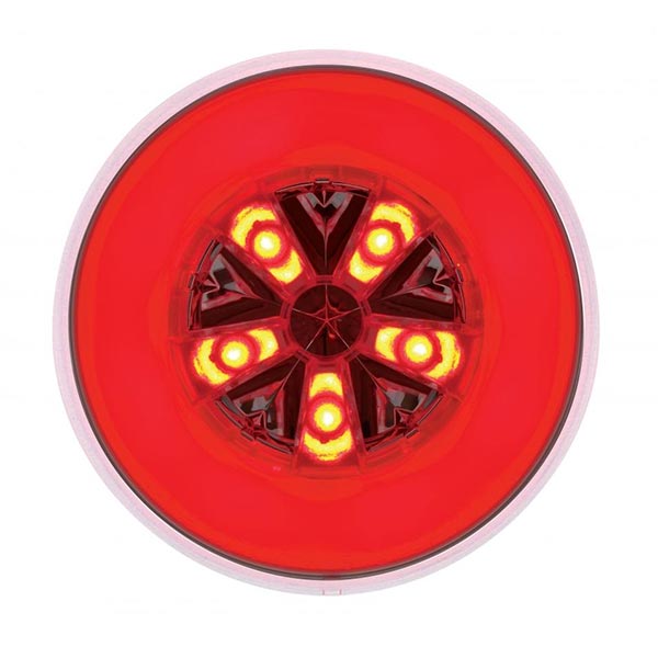 4" Red 18 LED Round Glow Light