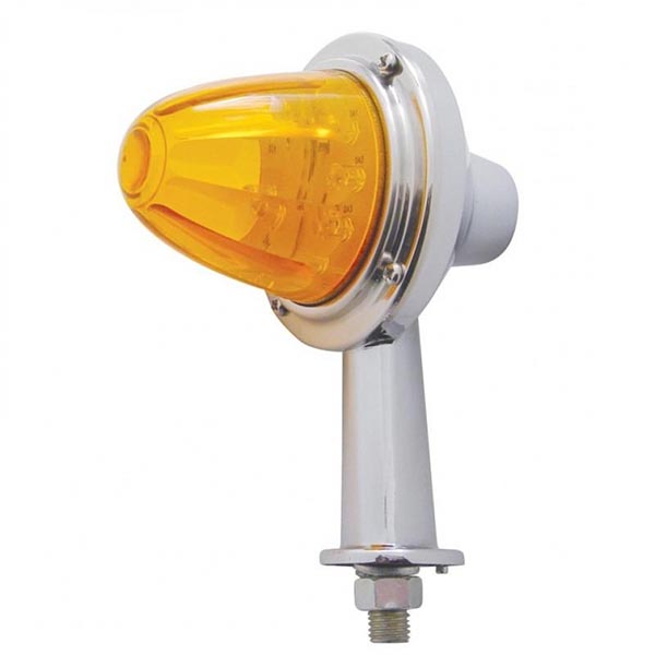 3" Amber/Clear 11 LED Watermelon Honda Light, 2-1/8" Arm