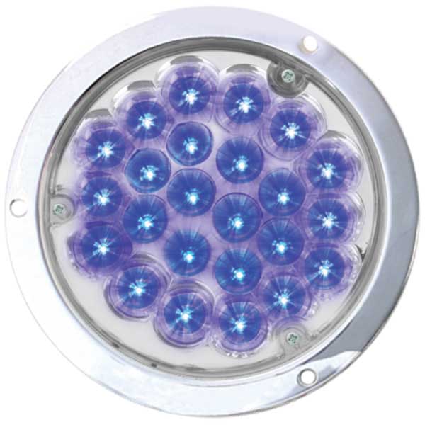 4" Round Pearl LED Load Light 1157 Plug with Housing