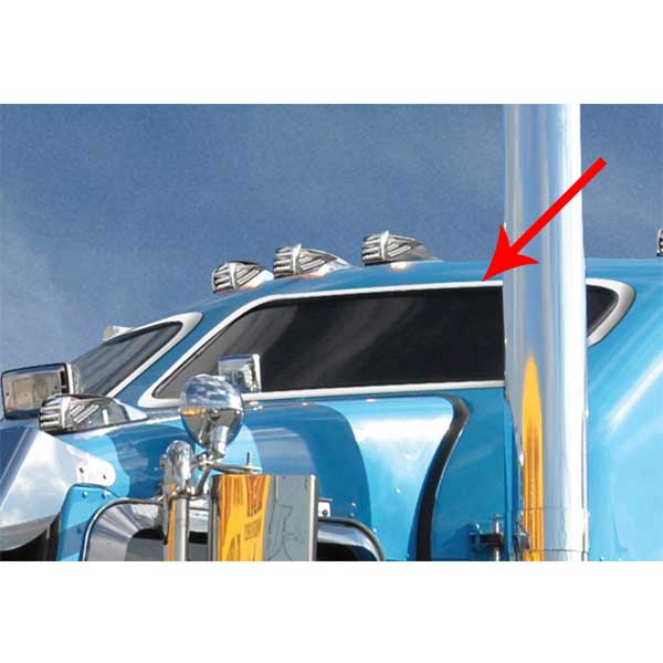 Kenworth T660, W900 Aerocab Upper Sleeper Window Trim