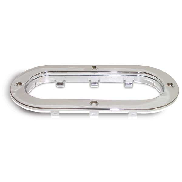 Chrome Plastic Oval Flange Mount Rim