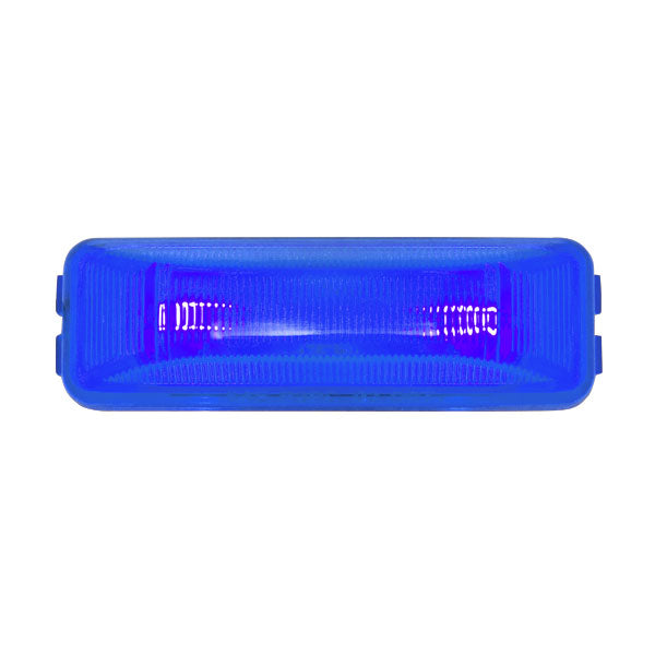 Rectangular 2 Bulb Sealed Blue Marker Light