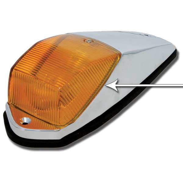 Amber Replacement Cab Marker Light Lens