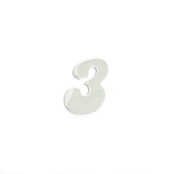 4" Chrome Numbers - Tape Mount