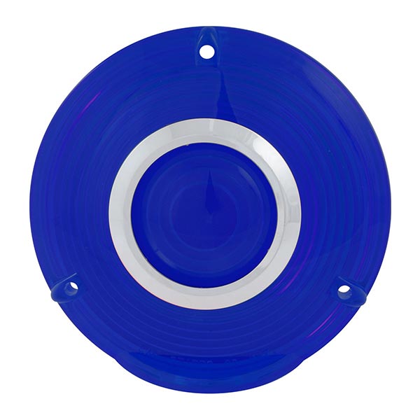 4" Plastic Pedestal Light Lens with Chrome Rim