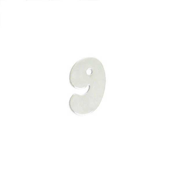 4" Chrome Numbers - Tape Mount