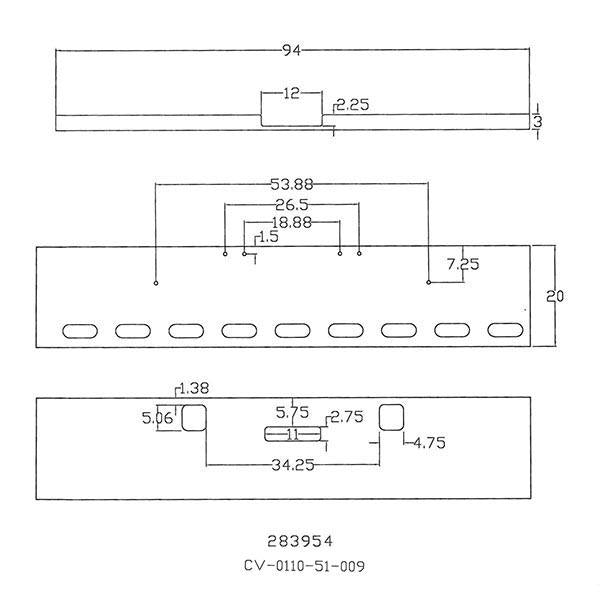 FL Classic XL 2002-07 20" Boxed End Chrome Bumper