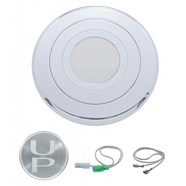 Chrome Steering Wheel Horn Button