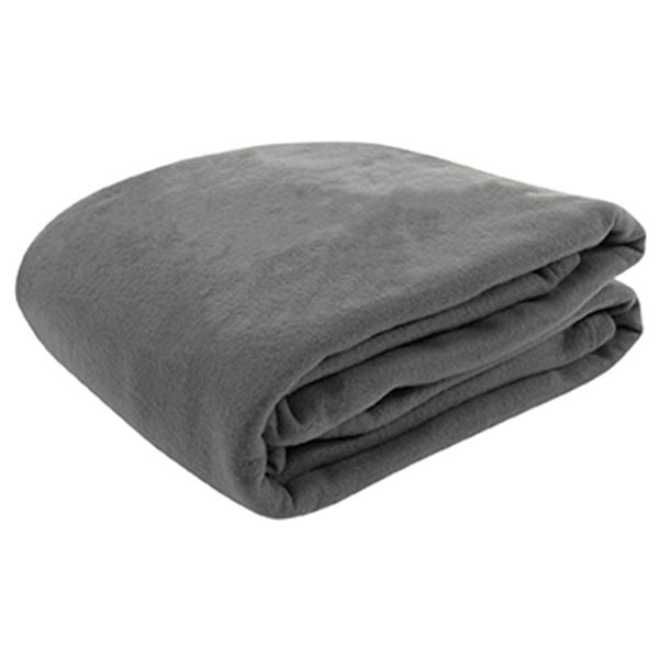 Gray Queen Sized Plush Blanket 86" x 86"