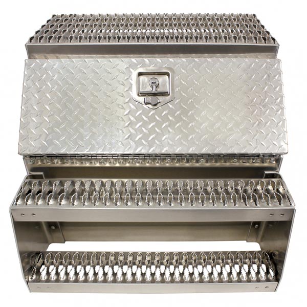 30" Aluminum Step Saddle Tool Box