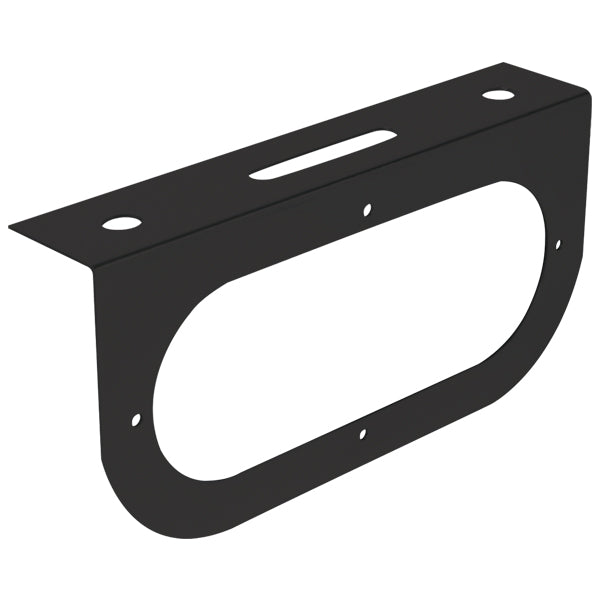 Black Single Oval Light Bracket