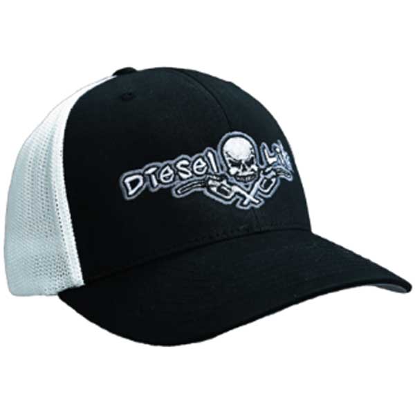 Diesel Life Black/White Flex Fit Trucker Hat