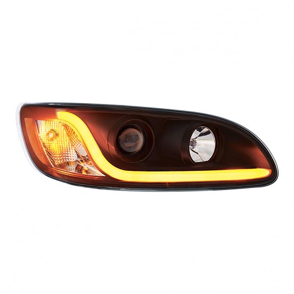 Peterbilt 382, 384, 386, 387 Black Projection Headlight