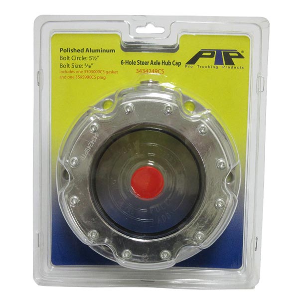 6-Hole Truck Front Axle Hubcap w/ 5.5" Bolt Circle