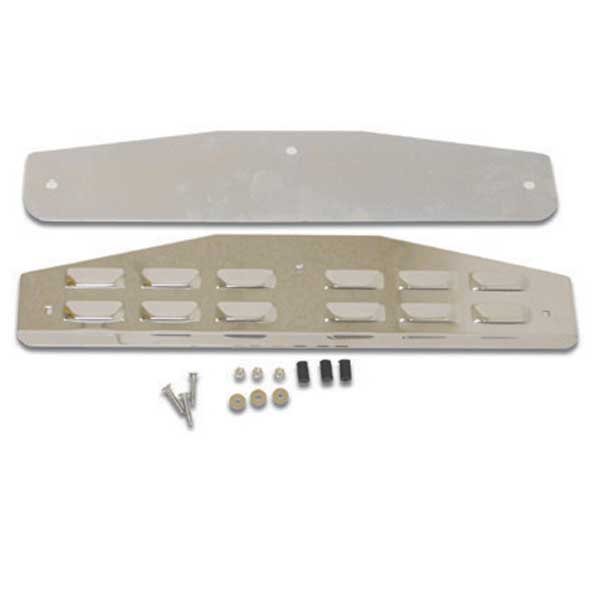 Chrome Louvered Mud Flap Weight w/Back Plate (EA)