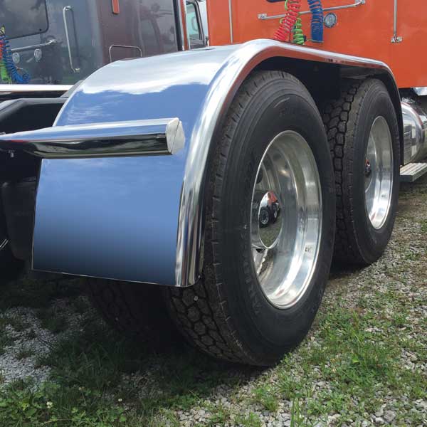 133" 14-Gauge 430 Stainless Steel Full Fenders