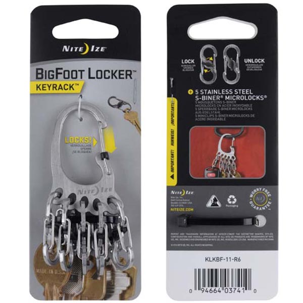 Bigfoot Stainless Steel Locker Key Rack