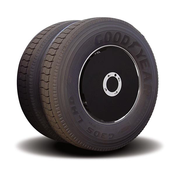 Twist & Lock Aero Wheel Covers, Black for Dual Wheel Axles 4PK
