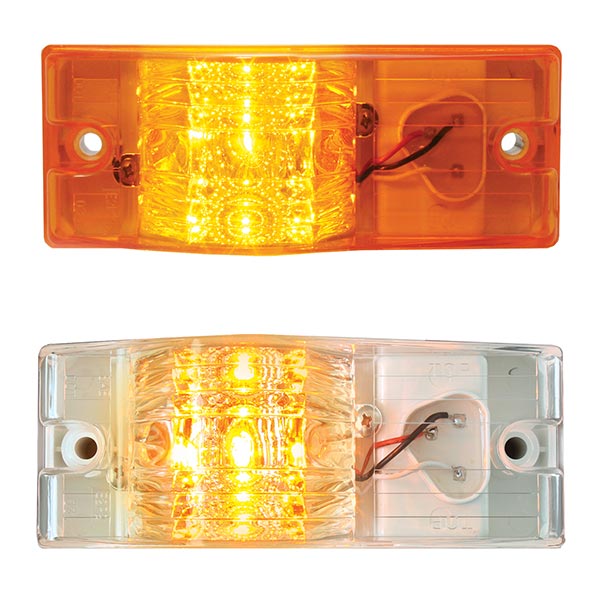 6" x 2" 9 LED Rectangular Side Mount Spyder Turn/Marker Light