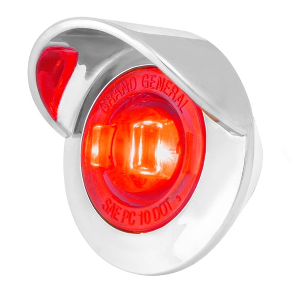 1" Dual Function Mini LED Light with Chrome Bezel & Visor