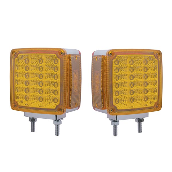 39 Amber & Red LED Reflector Double Face Turn Signal Light