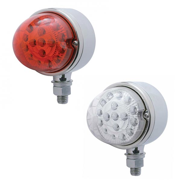 3-1/2" 17 LED Dual Function Reflector Single Face Watermelon Light