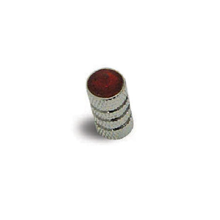 Chrome Tubular Style Tire Valve Stem Covers with Crystal Jewel