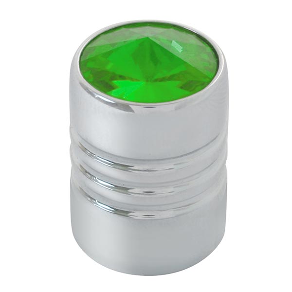 Chrome Tire Valve Stem Cover with Crystal