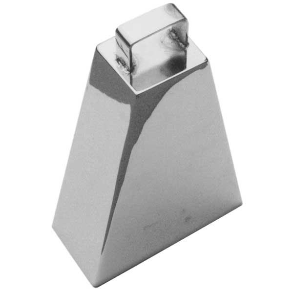 11" Large Chrome Cow Bell
