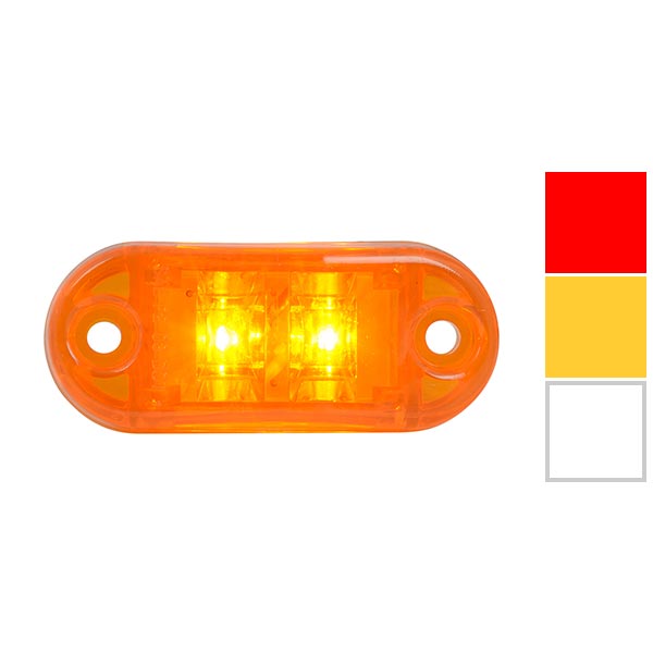 2-1/2" 2 LED Oval Marker Light